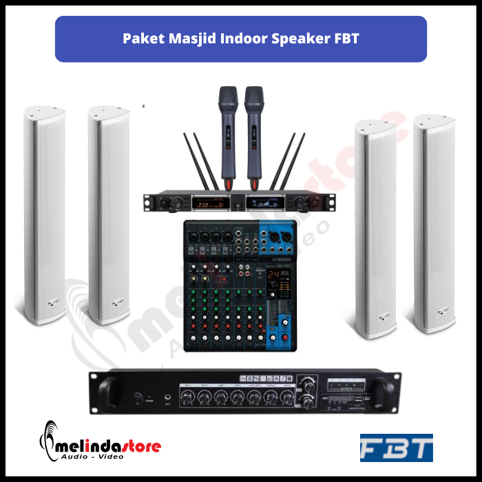 Paket Soundsystem Masjid Indoor Speaker FBT - 4 Speaker